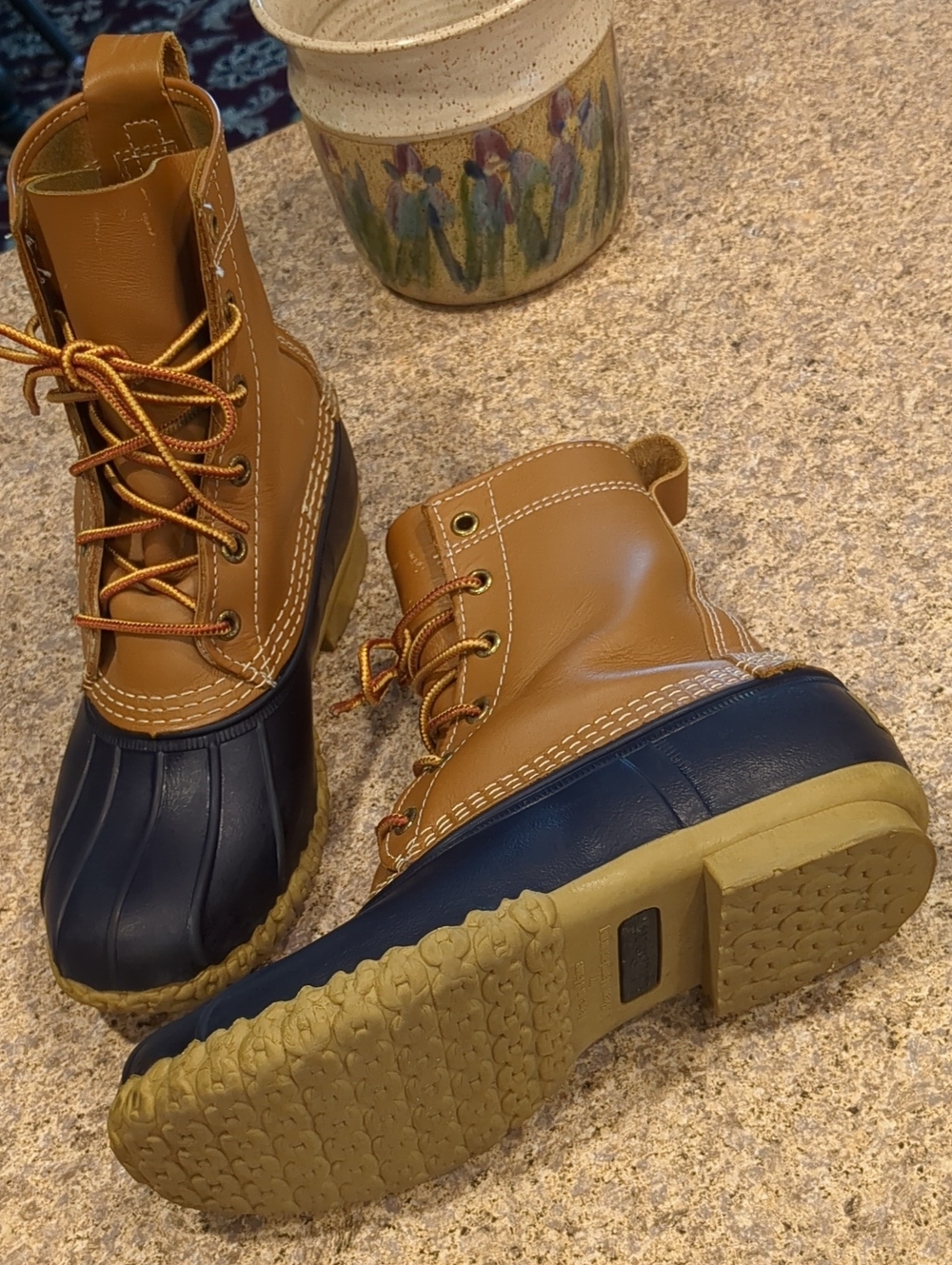 L.L. Bean 8" Classic Duck Boots Style 212880 7M CM Leather